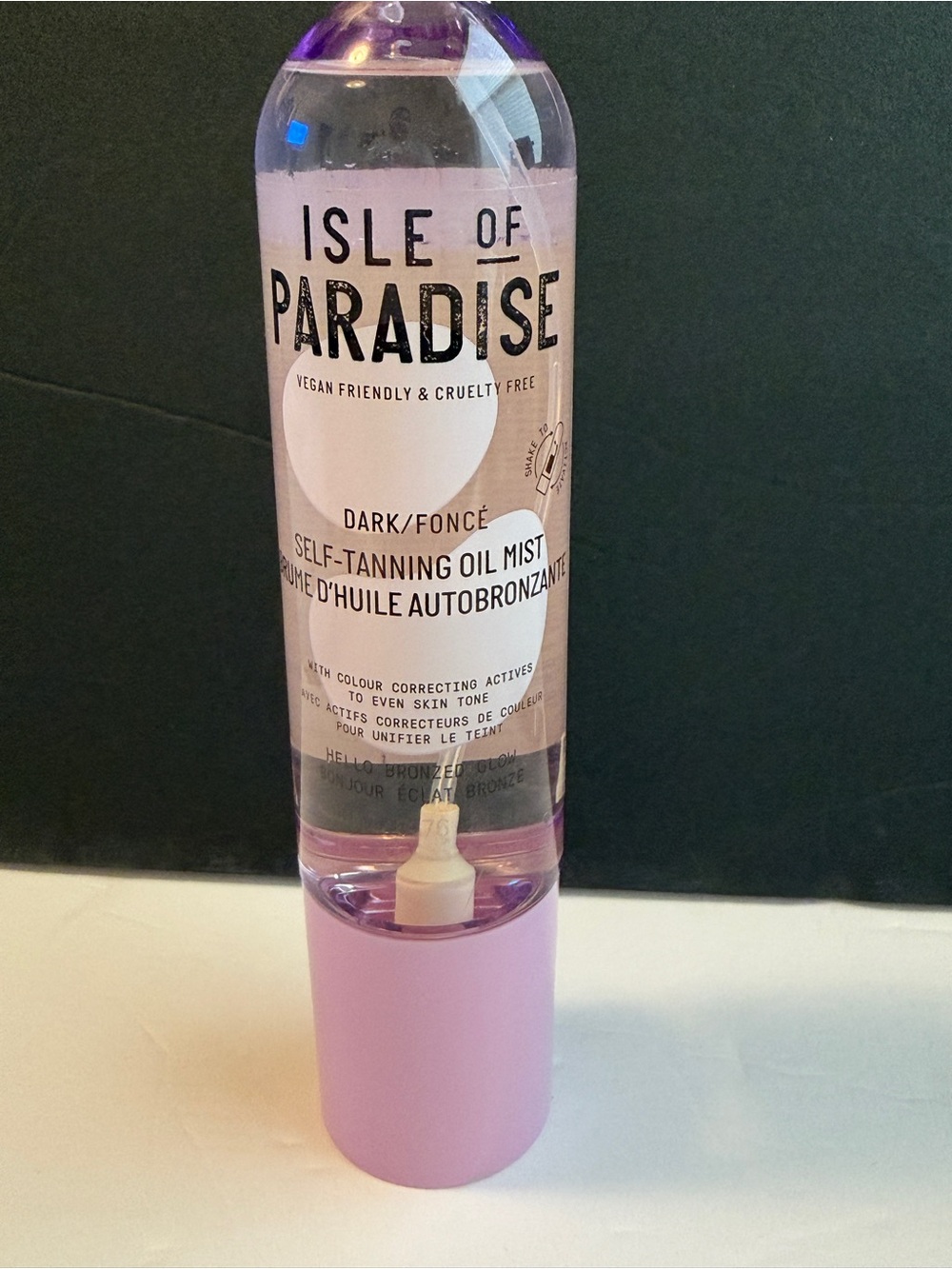 Isle of Paradise Dark Self Tanning Oil Mist 200ml 6.76 fl oz Vegan